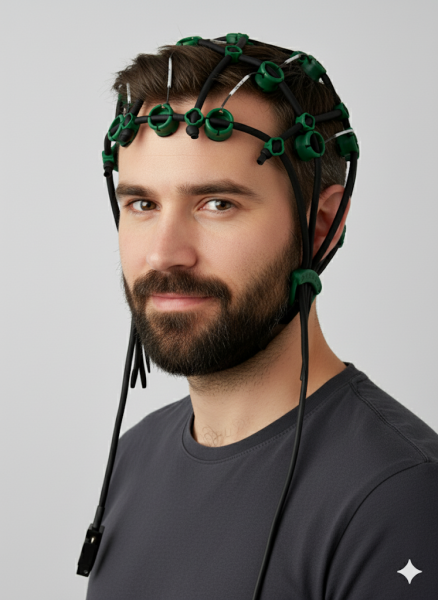 Free-Cap Peak Performance  Semidry 19-Kanal  Silber/Silber-Chlorid Ag/AgCl-Elektroden EEG-Haube